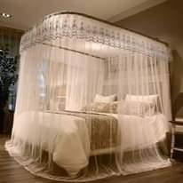 A picture of mosquito nets with