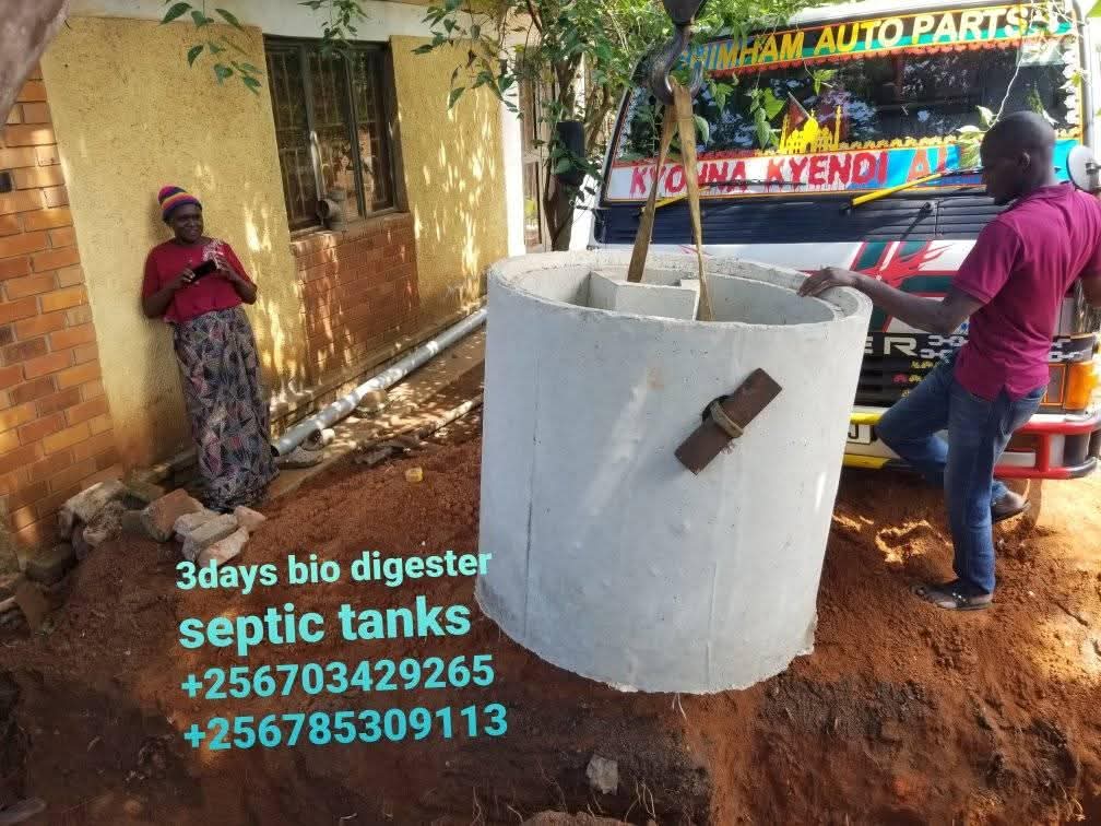 A picture of 3days biodigester septic tanks