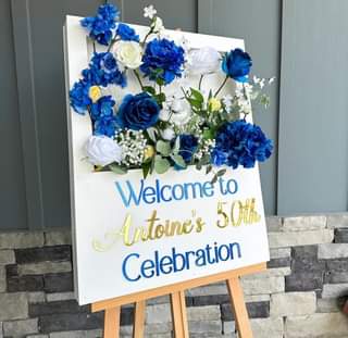 A picture of Flower box signage