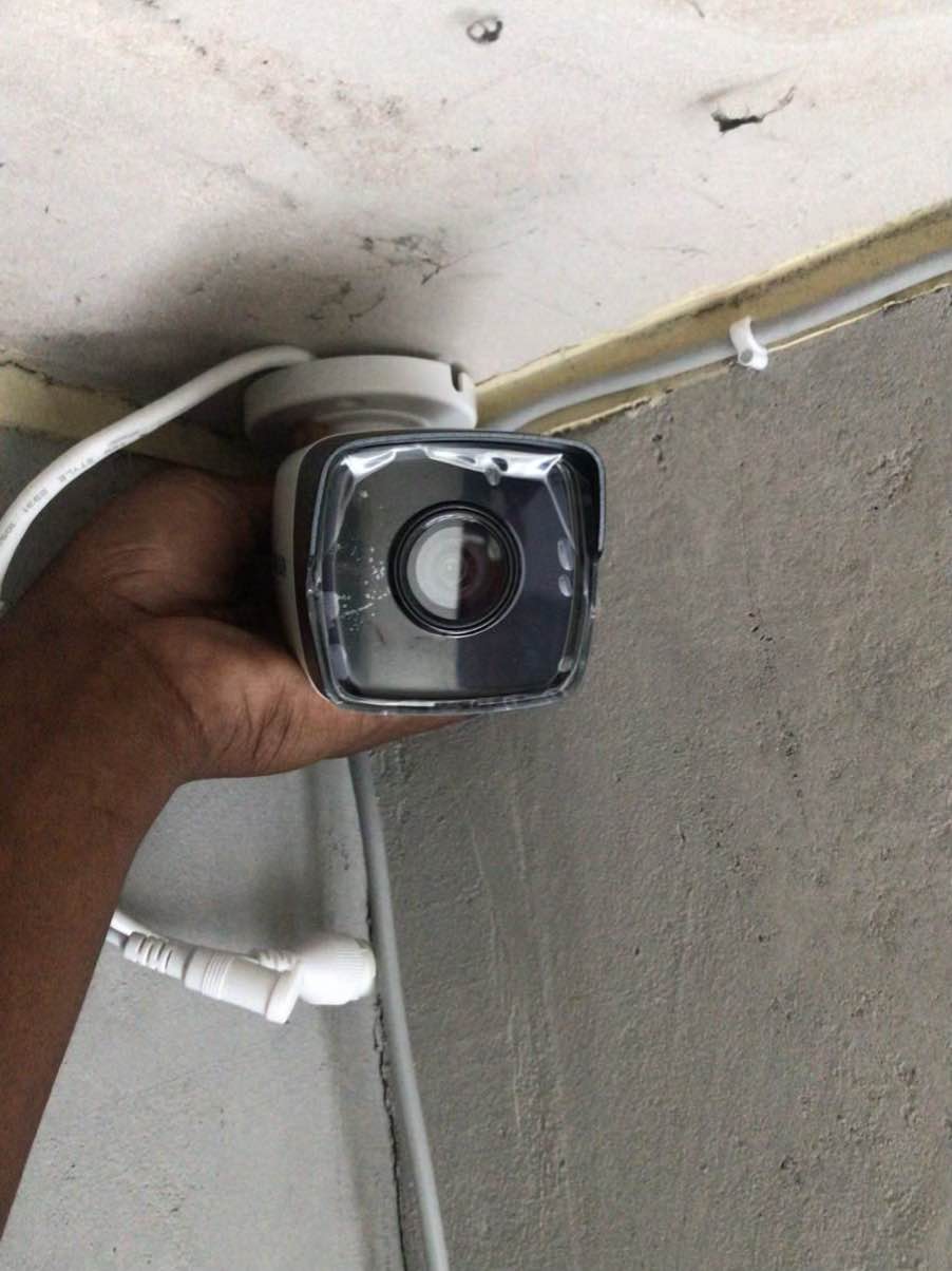 A picture of CCTV camera installation at a low price premiertechug 0708437390