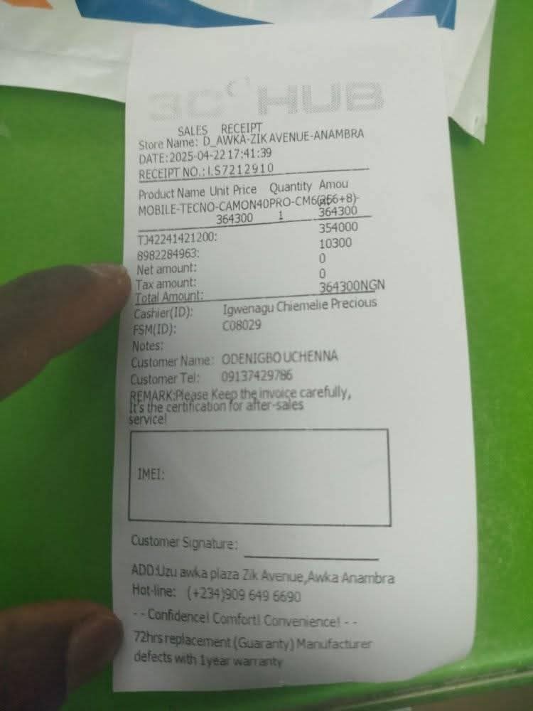 A picture of Tecno Camon 40 pro