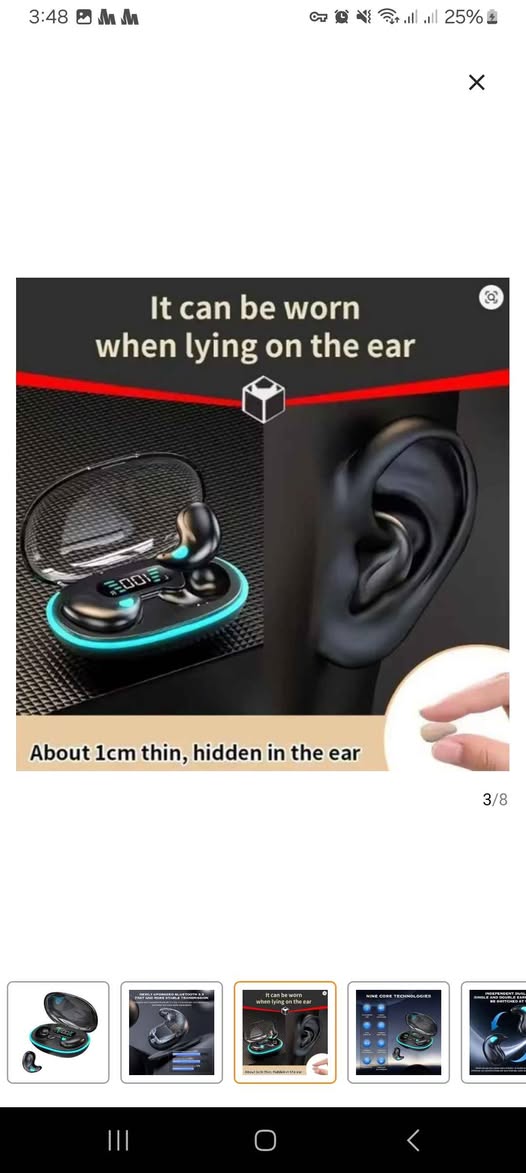 A picture of Bluetooth wireless earphones