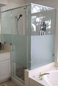 A picture of Glass frost glass tint branding etc