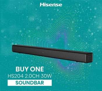 A picture of Hisense sound bar 120W