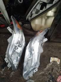 A picture of Motor spare parts such as motor Head lamp and back