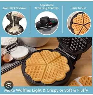 A picture of Electric heart shape waffle maker call or WhatsApp on 0786535355