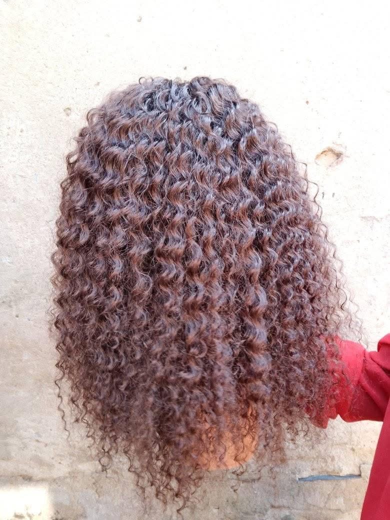 A picture of Coffee brown curly