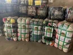 clothing bales