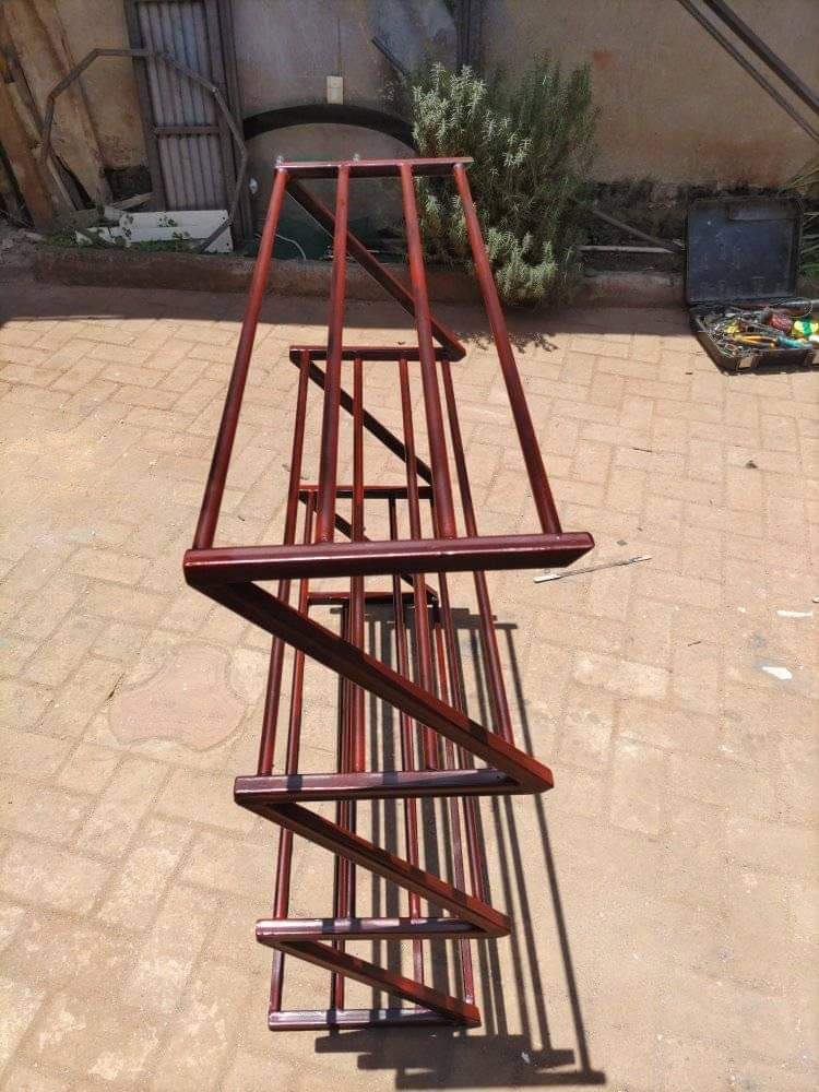 A picture of Metallic shoe rack