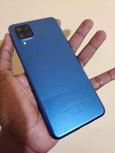 A picture of Samsung A12 Storage64 Ram4 Network4G Finger print pemben Camela zoote