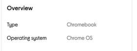 A picture of Chromebook hp11a