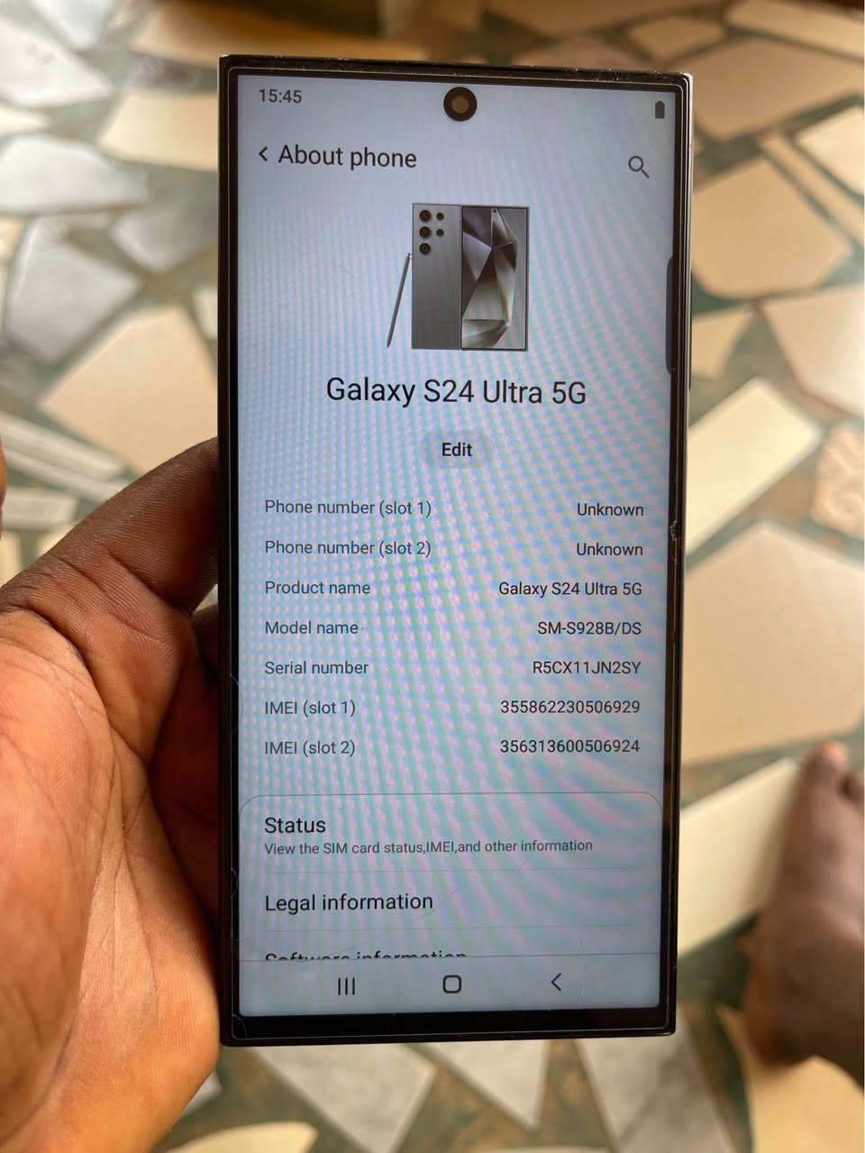 A picture of Republished Samsung s24 ultra
