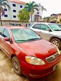 A picture of Toyota corolla 04 red