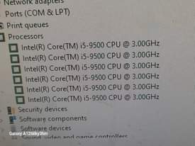 A picture of Desktop gaming computer i5 9th processor 6 graphics gb 12