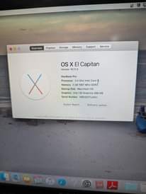 A picture of MAC BOOK PRO CORE I5