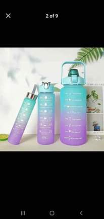 A picture of Chupa za maji water bottles