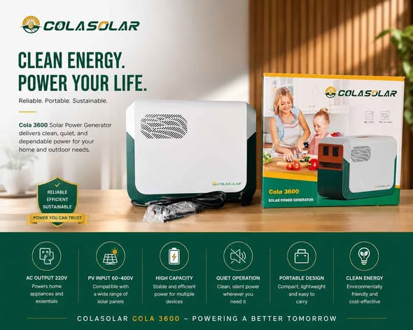 A picture of Solar Power Generator Cola3600