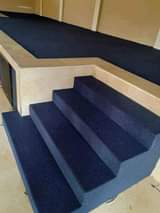 A picture of Wall to wall woollen carpets