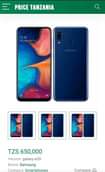 A picture of Samsung a20 call me tufanye biashara 0719152758
