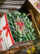 A picture of Bouquets and money towers
