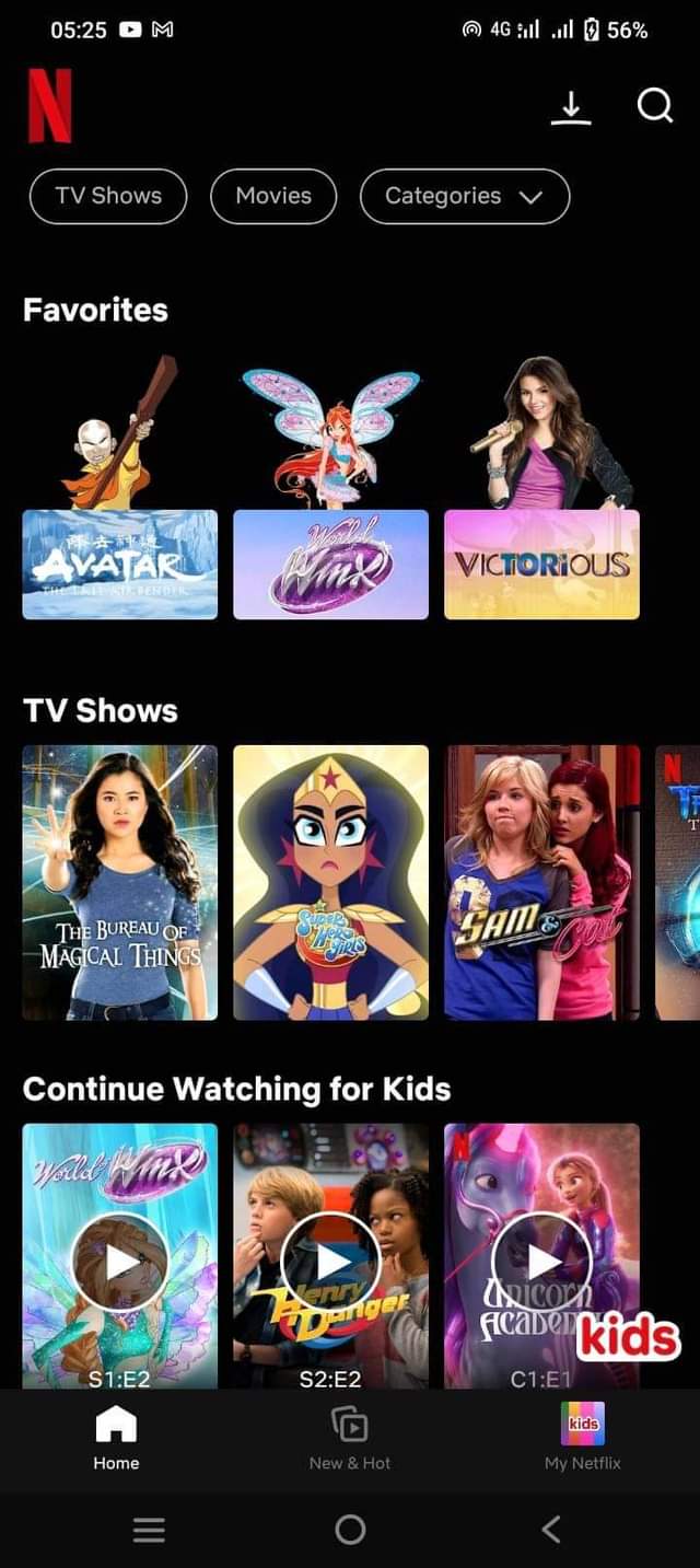 A picture of Nexflix account shared 5 month