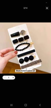 A picture of Hair pins urembo vibanio vya nyele na mtandio