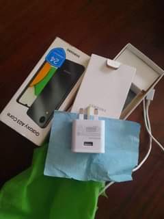 A picture of Samsung A03CORE GB32 RAM 2 CHAJI INAKAA SIKU MBILI CAMERA