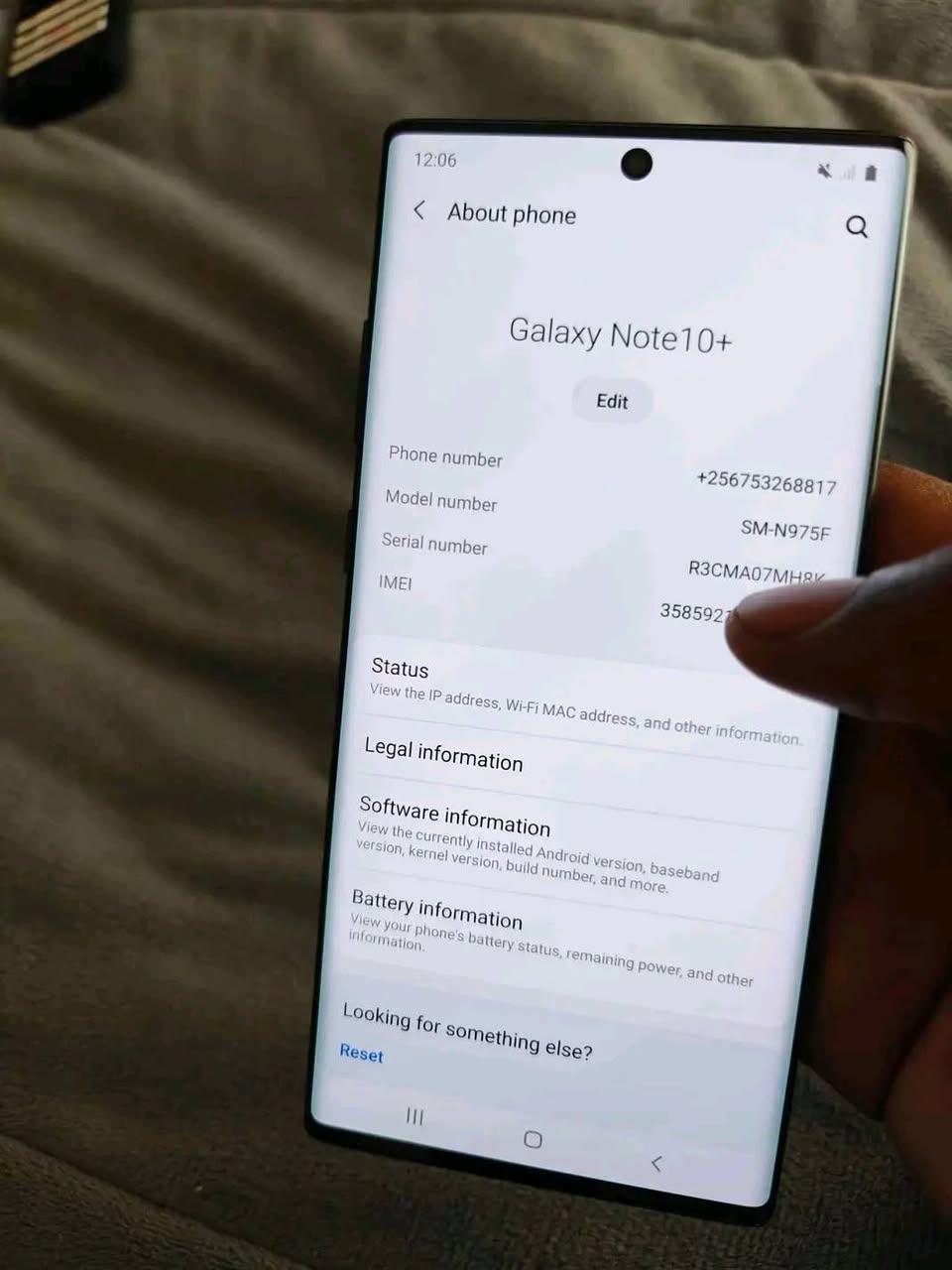 A picture of Samsung Galaxy Note 10 