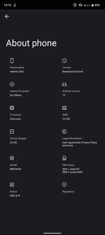 A picture of Realme C30s
