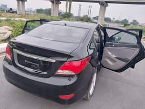 A picture of Hyunda Accent 2014 model Freshly baked on first body pan