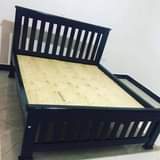 A picture of Wooden bed