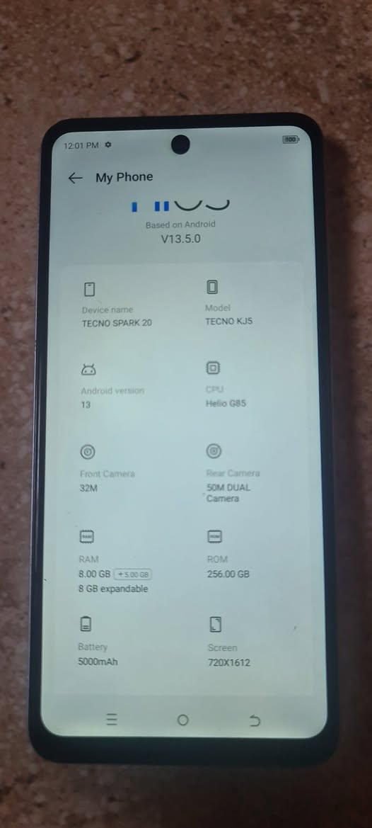 A picture of USED TECNO SPARK 20 PRO 256GB