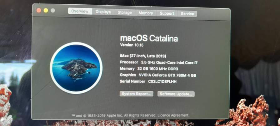 A picture of NJOO UOKOTE IMAC nyembamba nch 27 ram 32gb ssd 3000gb