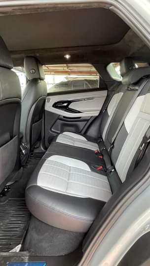 A picture of Mint foreign used 2022 Rangerover Evogue Silver on two tone