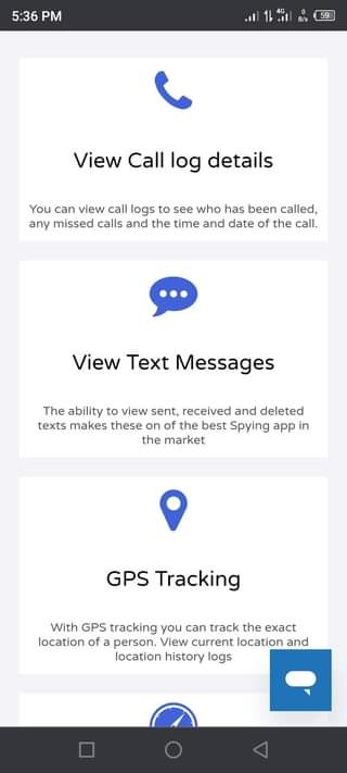 A picture of Tracking app