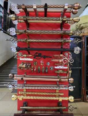 A picture of Curtain rods