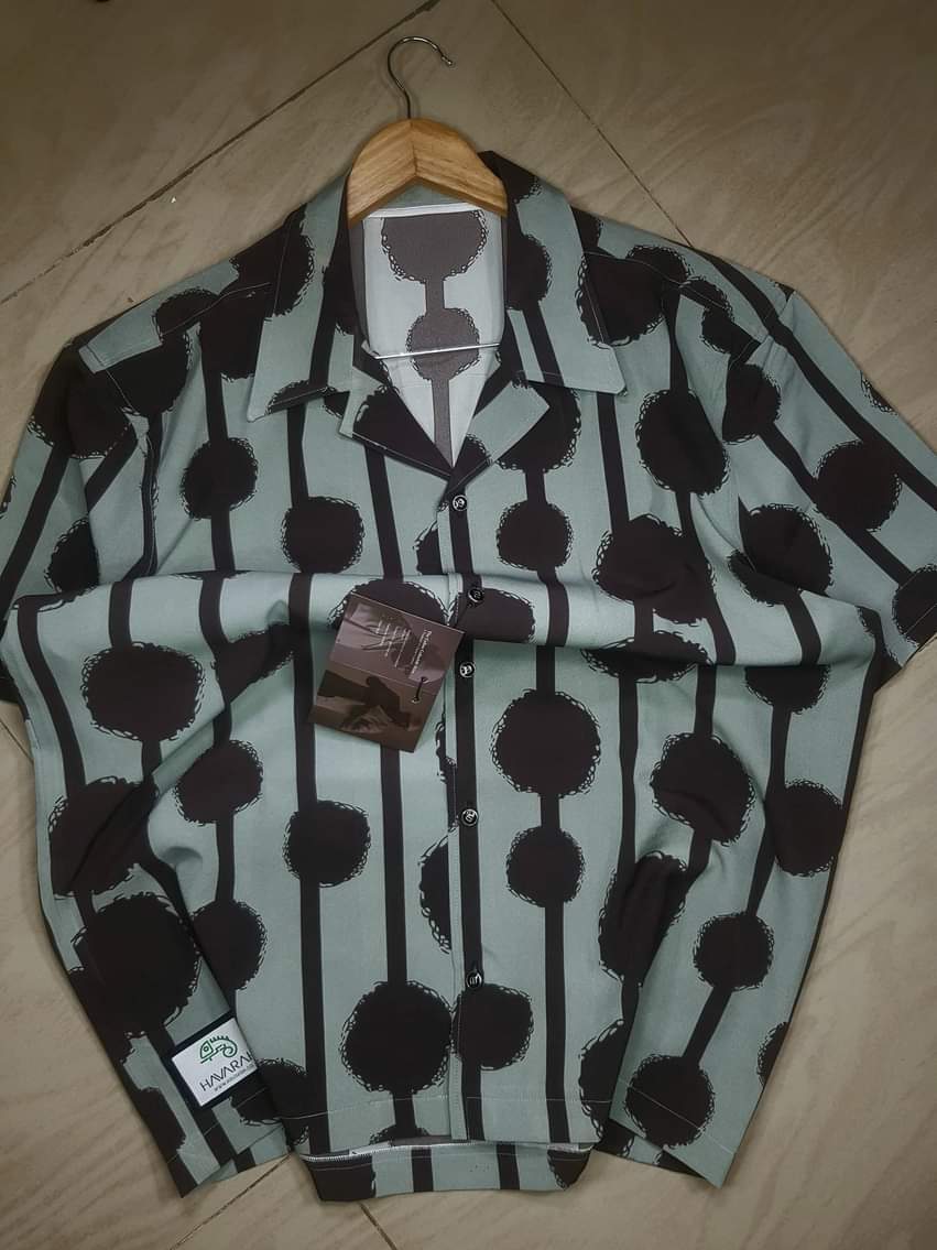 A picture of Smart Cuban shirt by HAVARAH Price 10k Size L XL