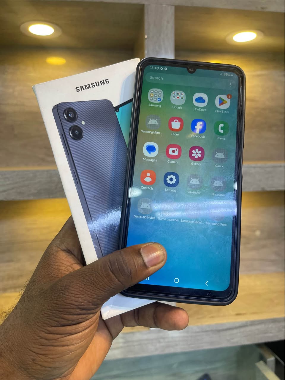 A picture of Samsung A06 Top up Allowed Storage 128GB Duos line mbili