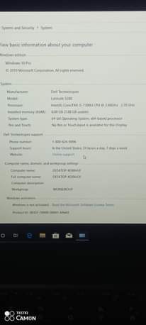 A picture of DELL latitude i5 7th generation at 780 000