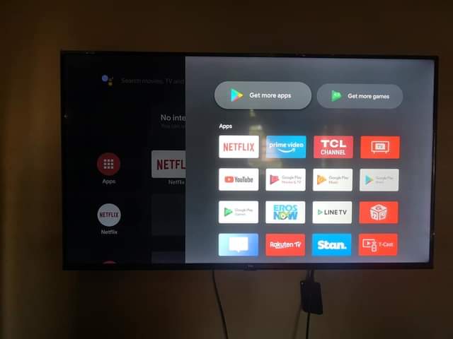 A picture of Tcl inch 55 4k Android Tsh 840 000