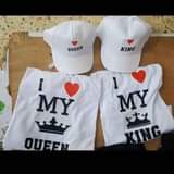 A picture of Valentine couple t shirts