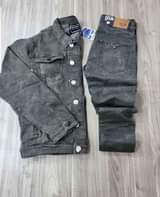 A picture of Jean suits available Ugx 150000 Call whatsapp 0757010109 Inbox for