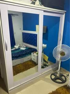 A picture of Double slide mirror wardrop