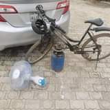 A picture of Bicycle fan gas cylinder xbox game