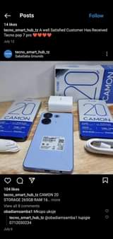 A picture of CAMON 20 PRO TECNO ON SALE