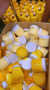 A picture of Tummeric glow butter sets with lemon