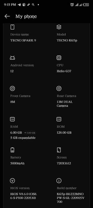 A picture of Spark 9
