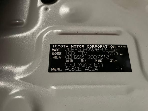 A picture of TOYOTA DRONE HIGH SUPER GL ROOF MODEL 2024 1GD 2