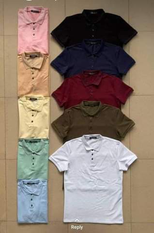 A picture of We sell tshirts round neck and collar of all colors