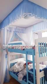 A picture of Brand new custom made Rail shears mosquito nets and